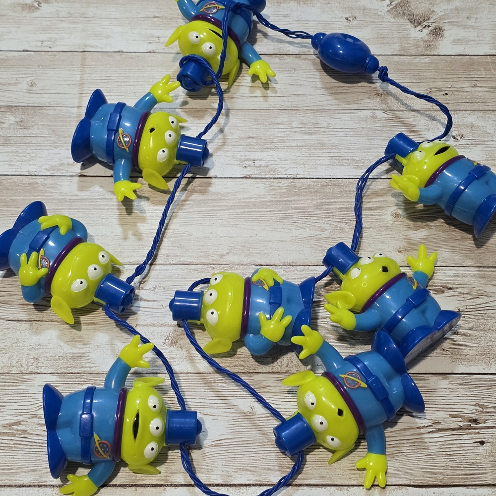 Disney Blue and Green Alien String Lights